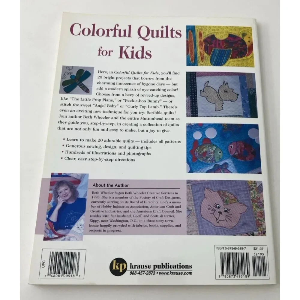 Colorful Quilts for Kids by Beth Wheeler (2002, Trade Paperback)